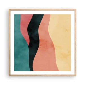 Affiche dans un chêne clair - Poster - Conformité non-conforme - 60x60 cm