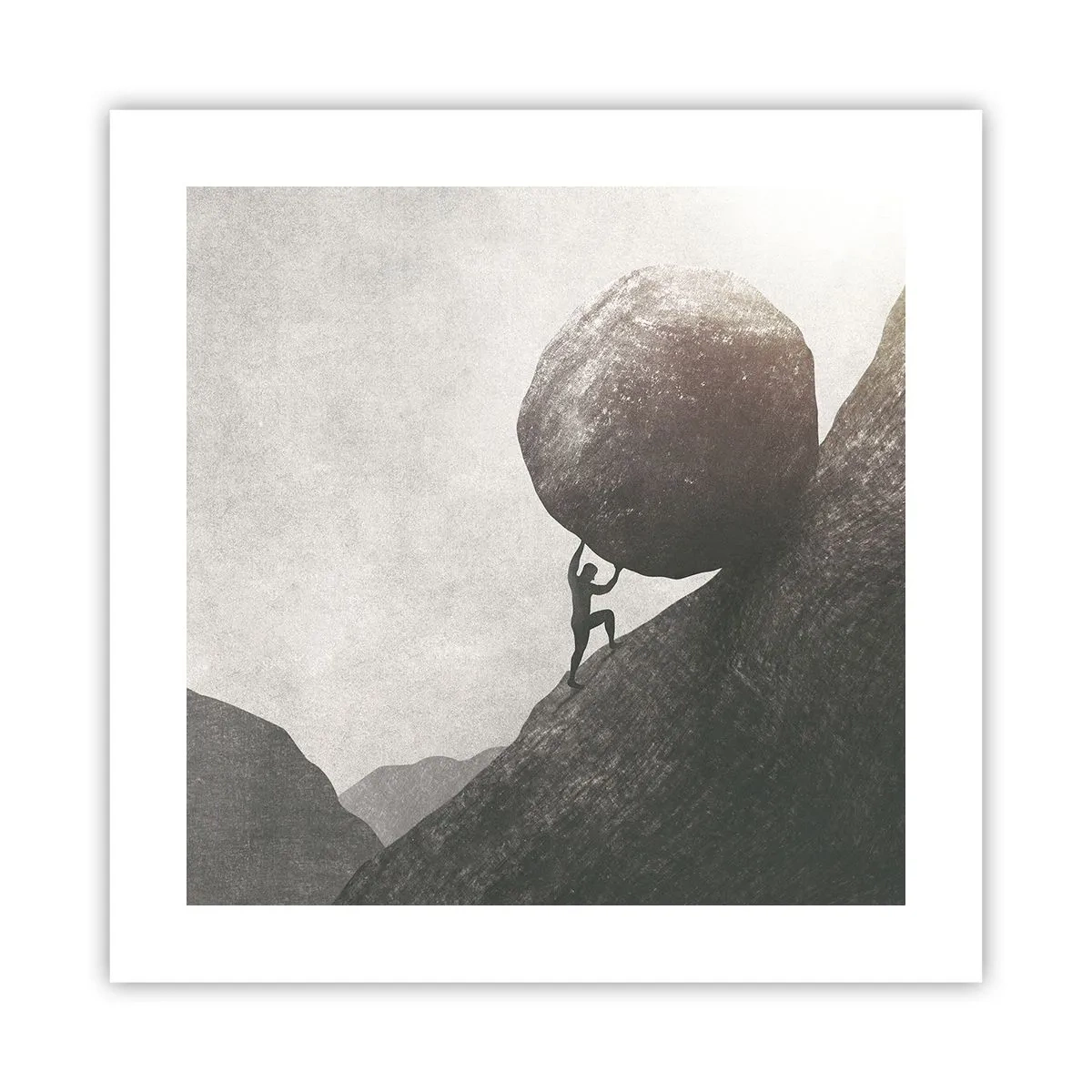 Affiche - Poster - Je crois contre tout espoir - 40x40 cm