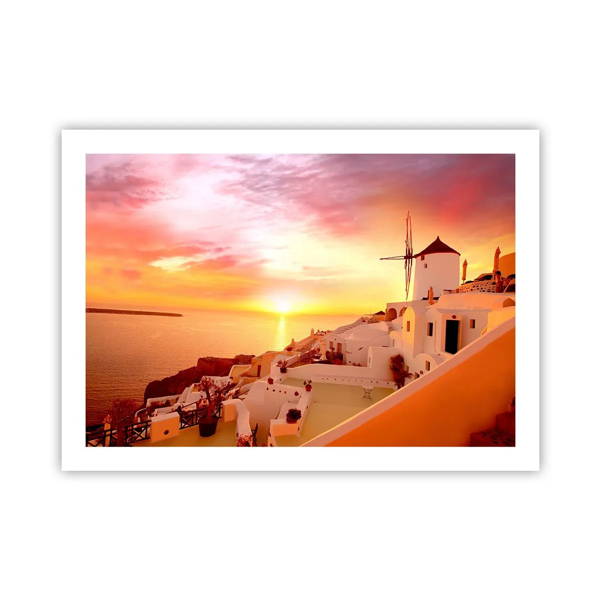 Affiche - Poster - Fondre en blanc et or - 70x50 cm