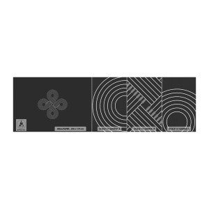 Échantillon de Papier Peint Premium Sand - Dans l'âme celtique - Abstraction, Morceau, Minimalisme - 100x30 cm