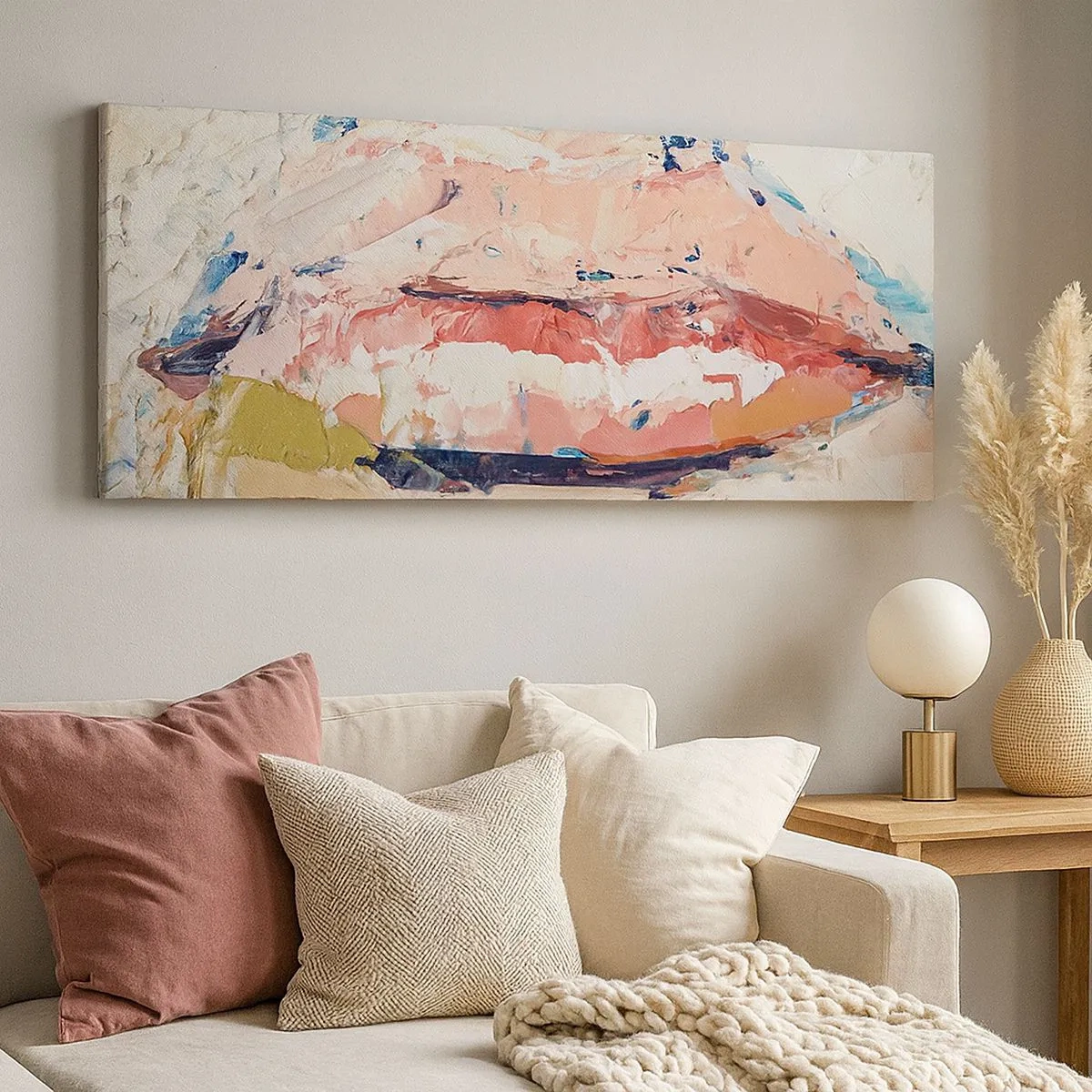 Impression sur toile - Image sur toile - Éveil la pensée - 100x40 cm