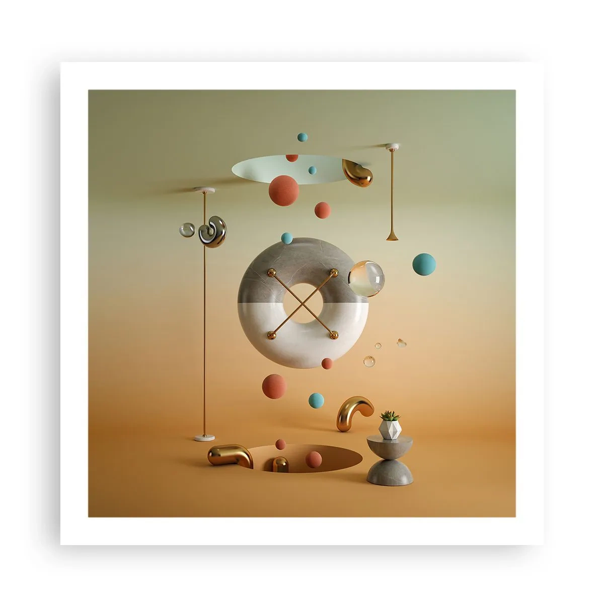 Affiche - Poster - Tout peut arriver - 60x60 cm