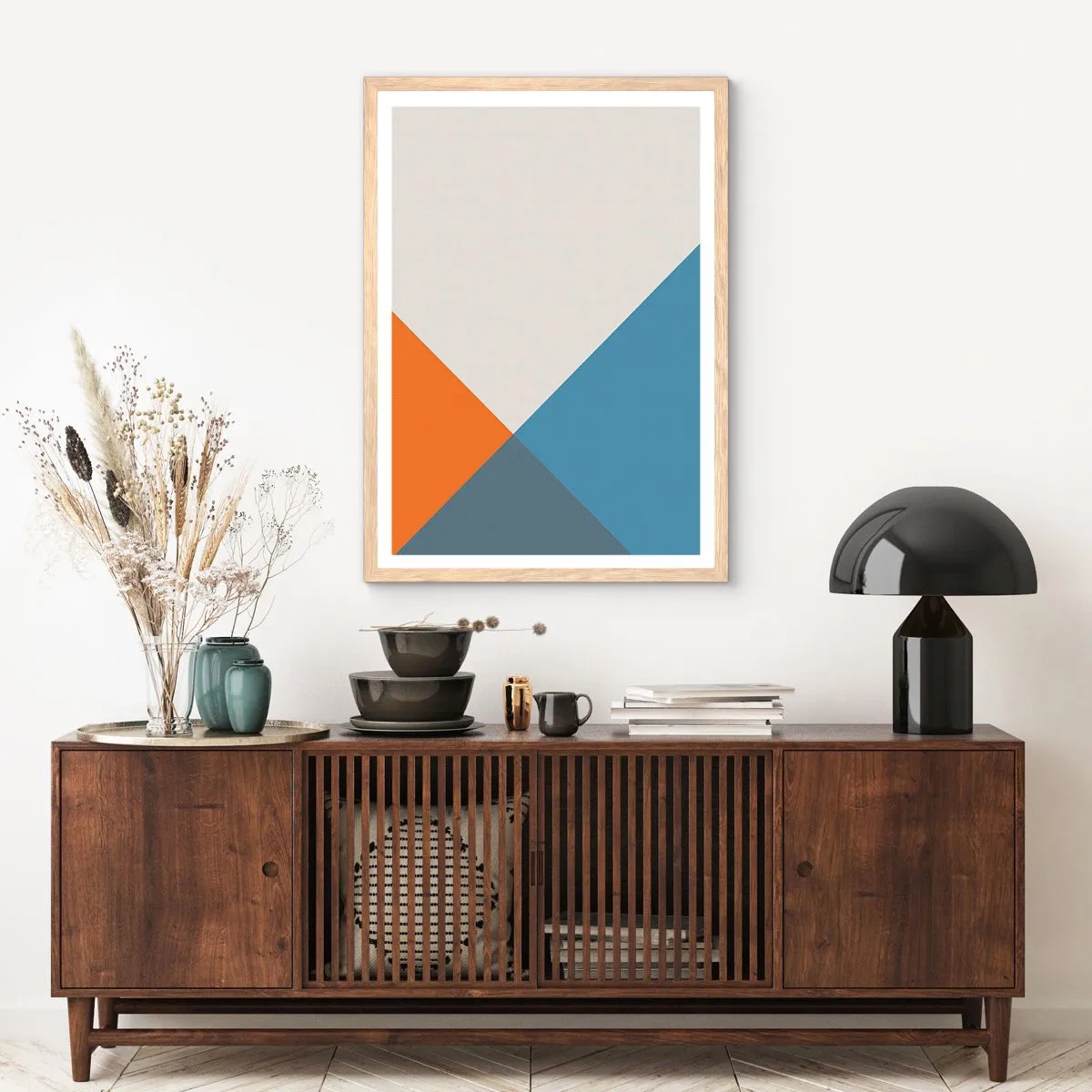 Affiche dans un chêne clair - Poster - Sous cette angle.... - 30x40 cm