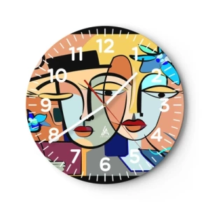 Horloge murale - Pendule murale - Le Rendez-vous de Picasso - 30x30 cm