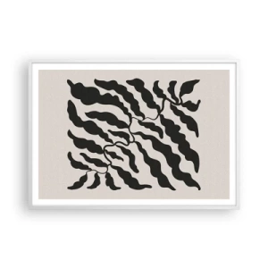 Affiche dans un cadre blanc - Poster - La nature du carré - 100x70 cm