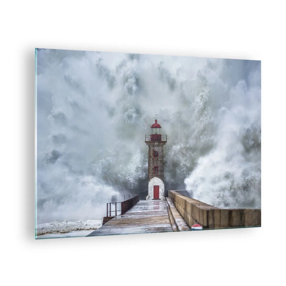 Impression sur verre - Image sur verre - Le rugissement des eaux, le bruit soufflera - 70x50 cm
