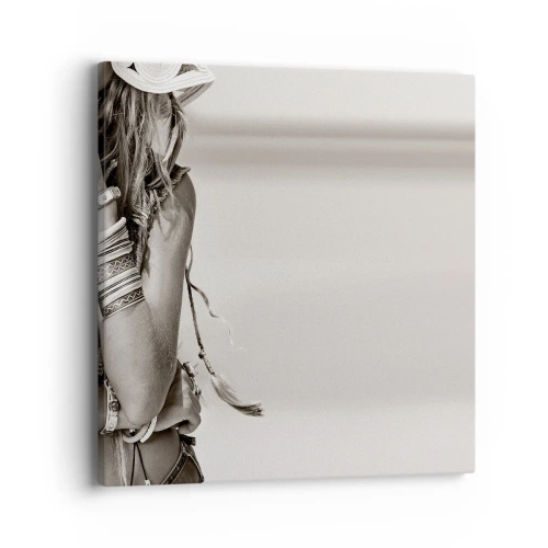 Impression sur toile - Image sur toile - Comment va la fille - 40x40 cm