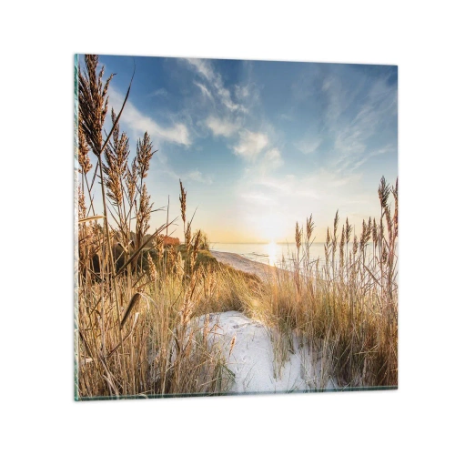 Impression sur verre - Image sur verre - Plage du nord - 50x50 cm