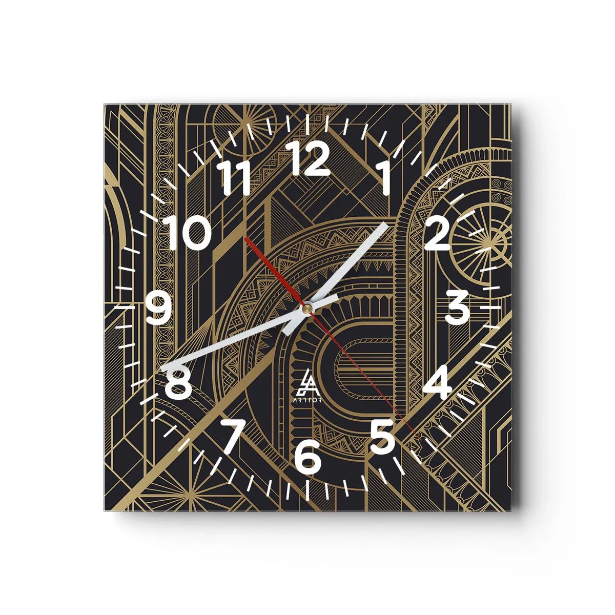 Horloge murale - Pendule murale - Concept, idée, plan - 40x40 cm