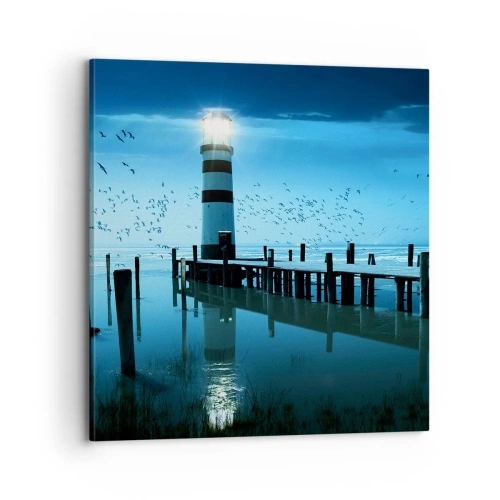 Impression sur toile - Image sur toile - Et tu n'as pas peur du noir - 70x70 cm