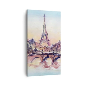 Impression sur toile - Image sur toile - La seule ville de ce type au monde - 45x80 cm