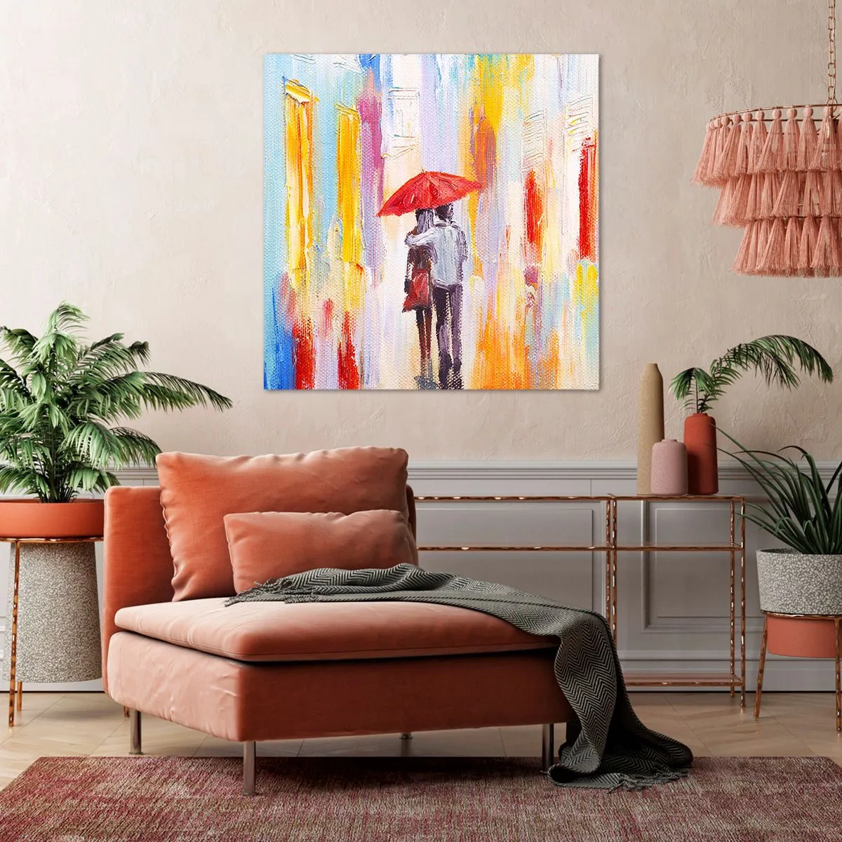 Impression sur toile - Image sur toile - Qu'il pleuve encore - 50x50 cm