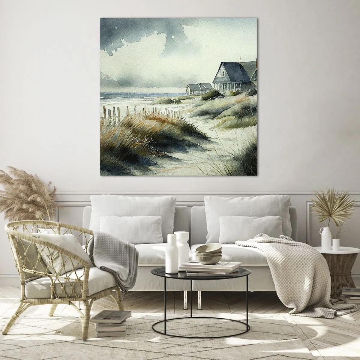Impression sur verre - Image sur verre - Loin de l'agitation - 30x30 cm