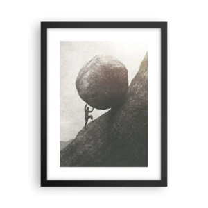 Affiche dans un cadre noir - Poster - Je crois contre tout espoir - 30x40 cm