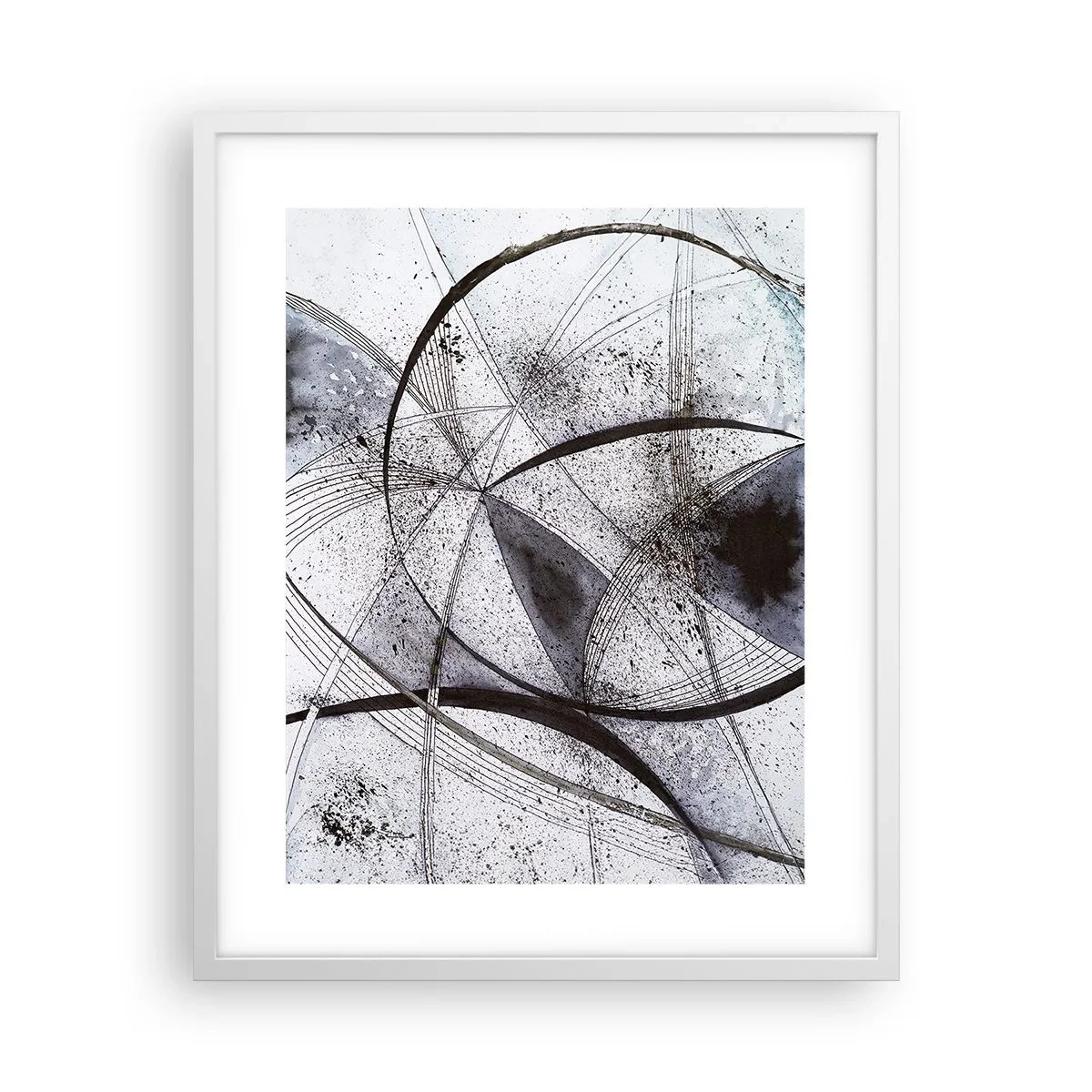 Affiche dans un cadre blanc - Poster - Fantaisie futuriste - 40x50 cm