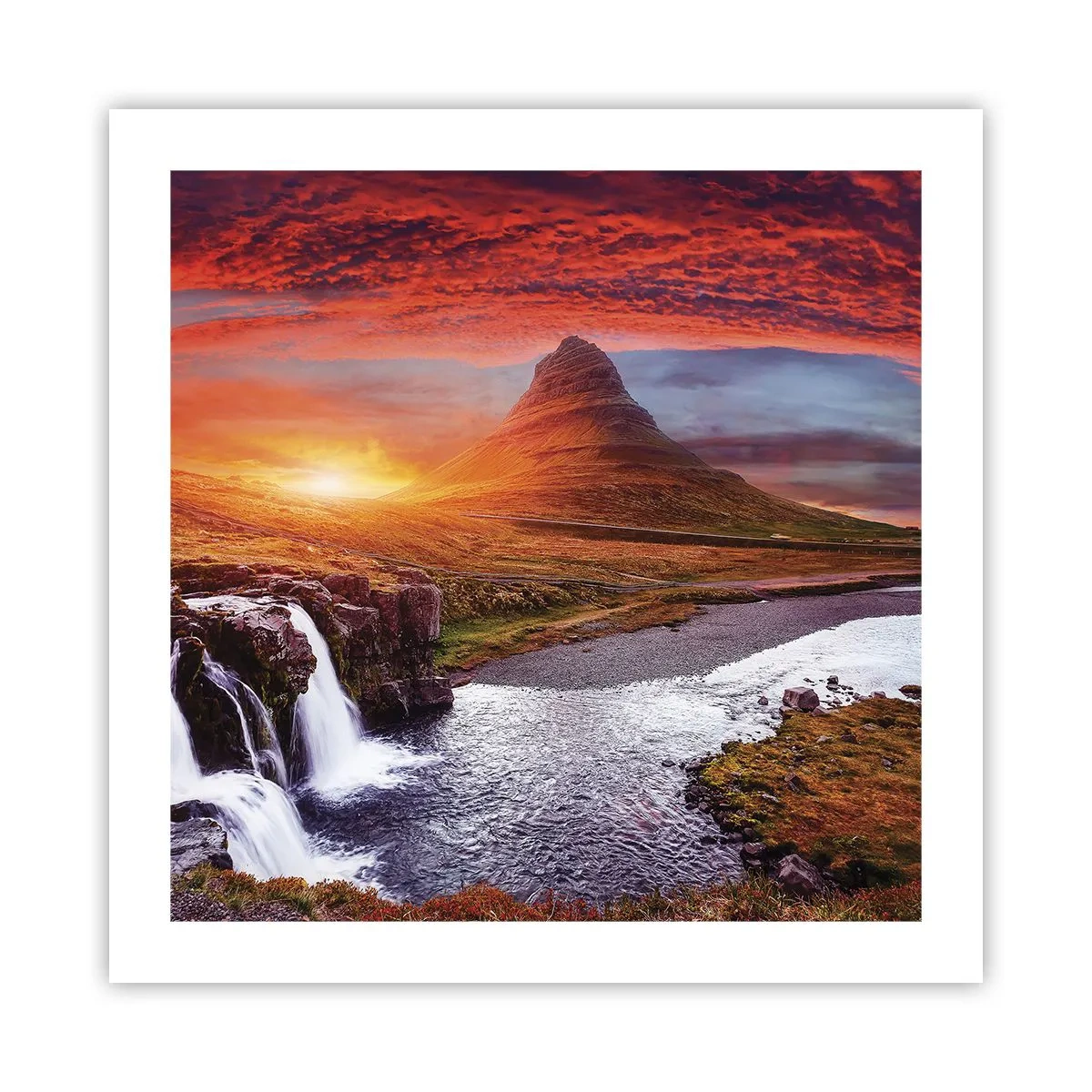 Affiche - Poster - Vue de la terre du milieu - 50x50 cm
