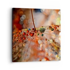 Impression sur toile - Image sur toile - Enfilé sur un fil d'araignée - 30x30 cm