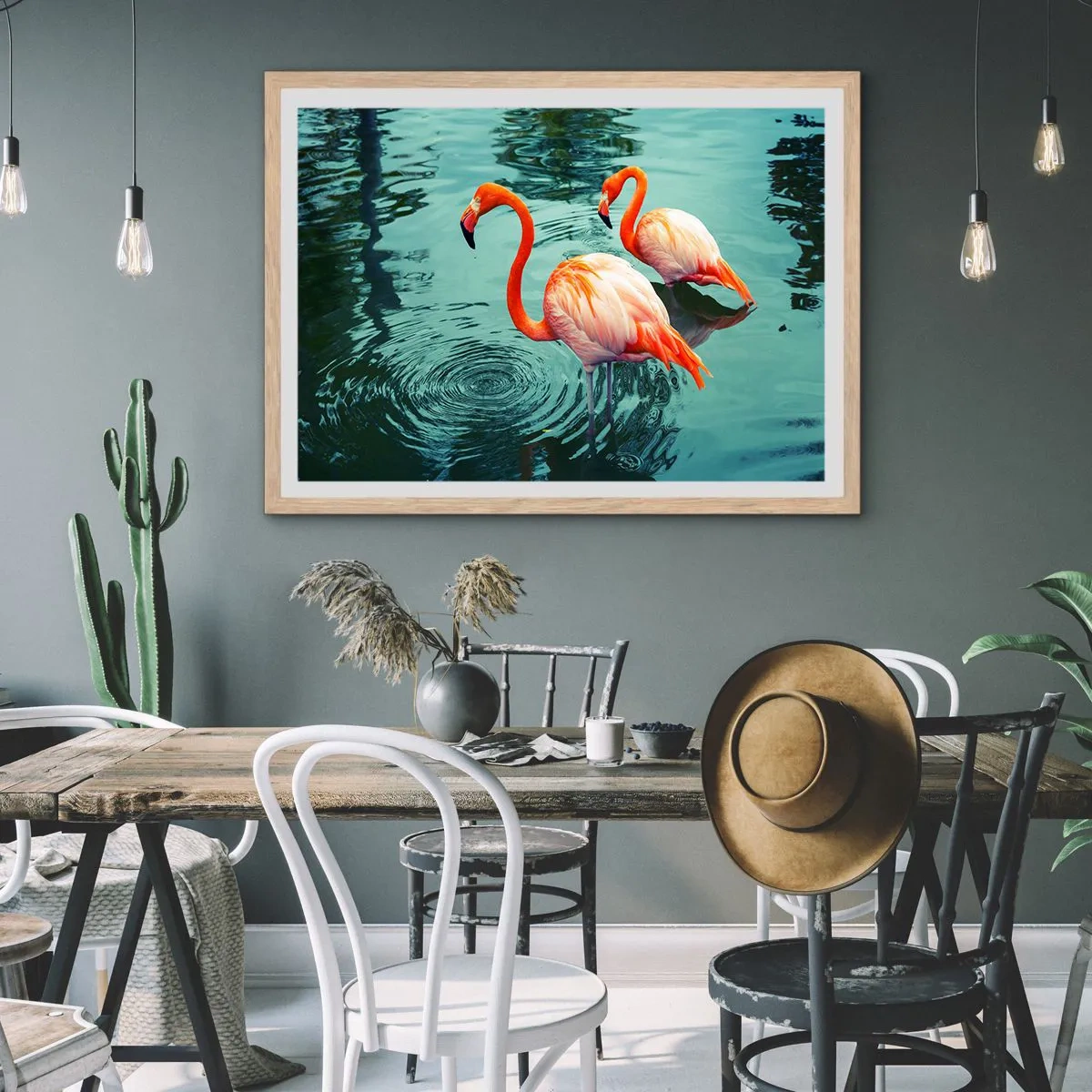 Affiche dans un chêne clair - Poster - Nous sommes à la mode maintenant - 91x61 cm