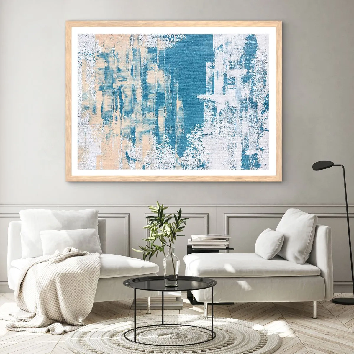 Affiche dans un chêne clair - Poster - À travers un iceberg - 40x30 cm