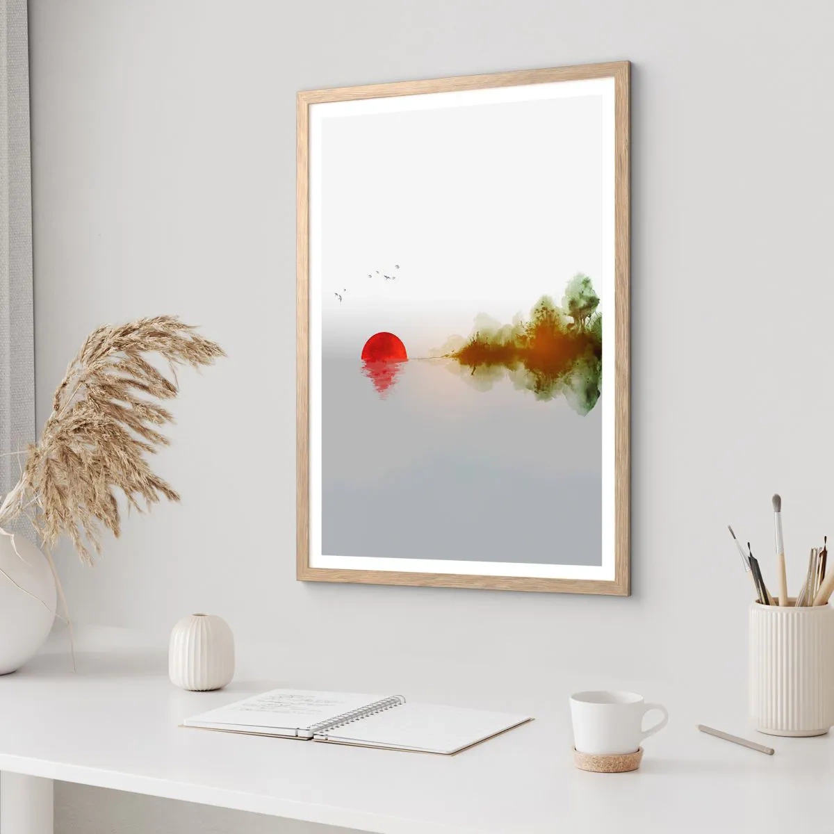 Affiche dans un chêne clair - Poster - Une promesse de paix - 50x70 cm