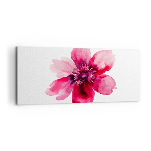 Impression sur toile - Image sur toile - Un baiser parfumé au carmin - 100x40 cm