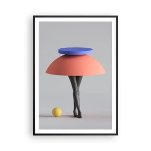Affiche dans un cadre noir - Poster - Composition surréaliste - 70x100 cm