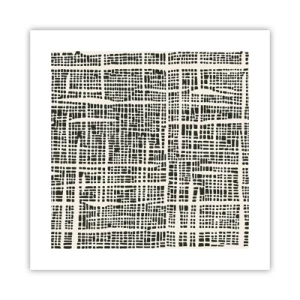 Affiche - Poster - Composition tissée - 40x40 cm