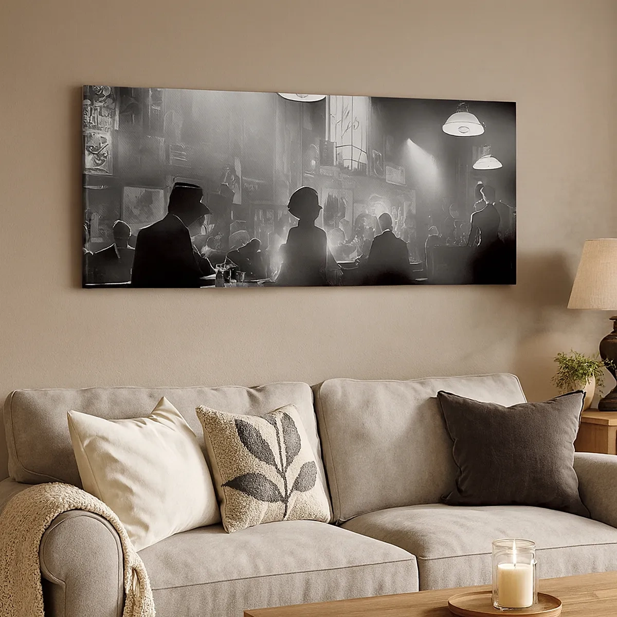 Impression sur toile - Image sur toile - Dans une ambiance jazz - 30x30 cm
