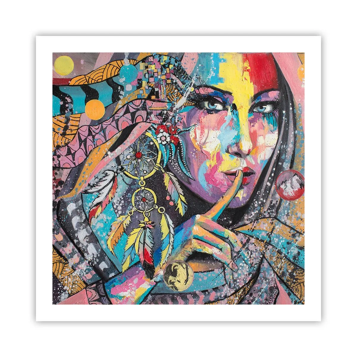 Affiche - Poster - Taisez-vous jusqu'à ce que vous compreniez - 60x60 cm