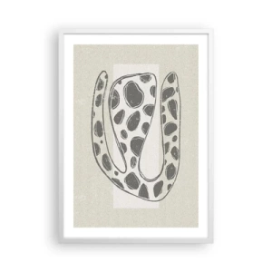Affiche dans un cadre blanc - Poster - Une étrange créature - 50x70 cm