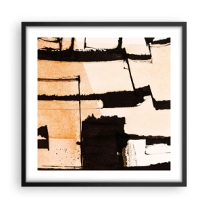 Affiche dans un cadre noir - Poster - De l’ordre malgré tout - 50x50 cm