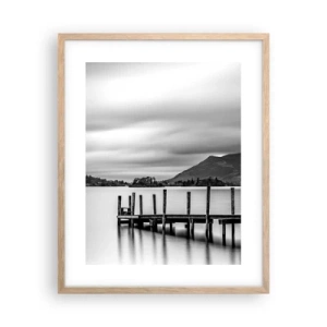 Affiche dans un chêne clair - Poster - Douceur et force - 40x50 cm