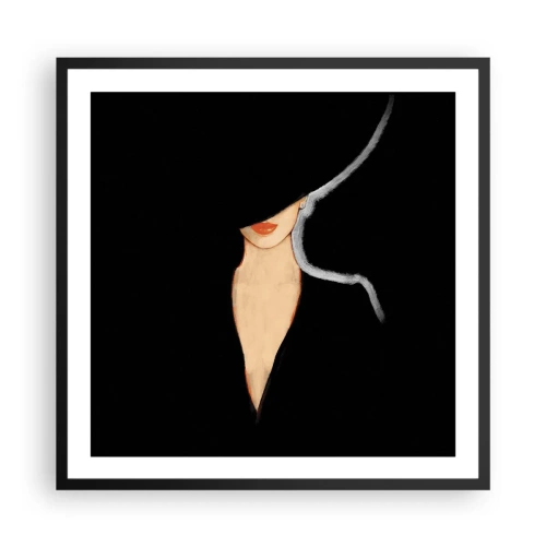 Affiche dans un cadre noir - Poster - Élégance et style - 60x60 cm