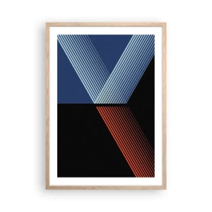 Affiche dans un chêne clair - Poster - Histoire simple - 50x70 cm