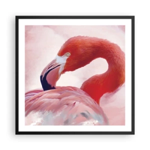 Affiche dans un cadre noir - Poster - Beauté des oiseaux - 60x60 cm