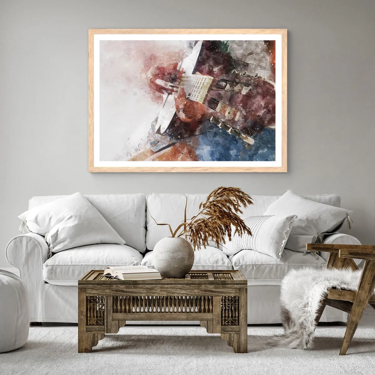 Affiche dans un chêne clair - Poster - Et qu'en pensez-vous ? - 40x30 cm