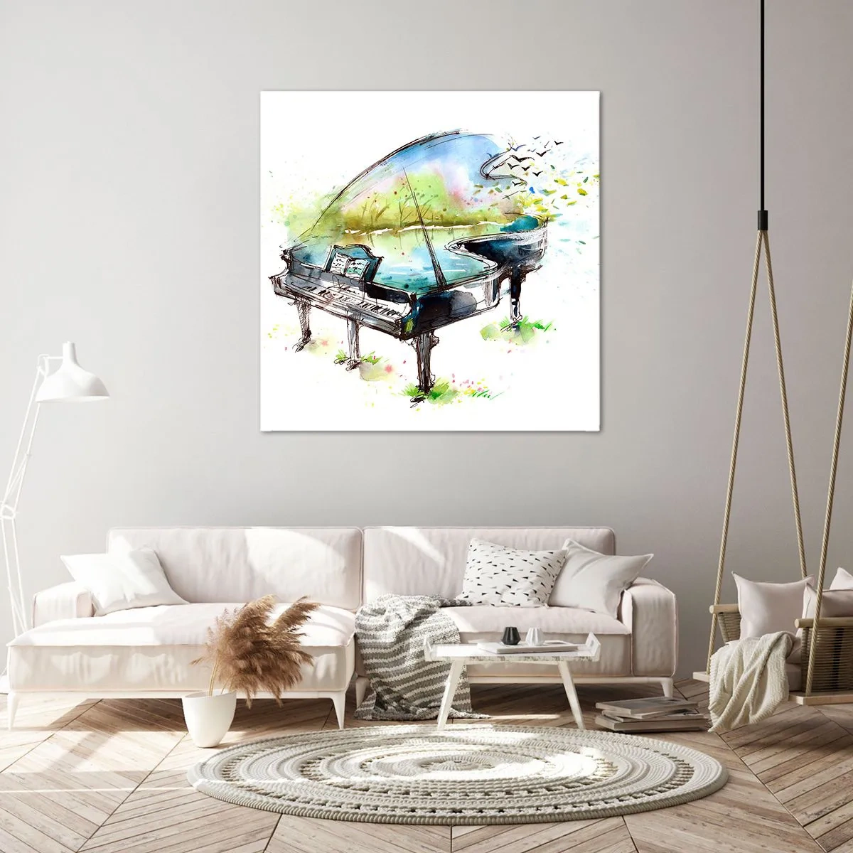 Impression sur toile - Image sur toile - Enchanté en musique - 70x70 cm