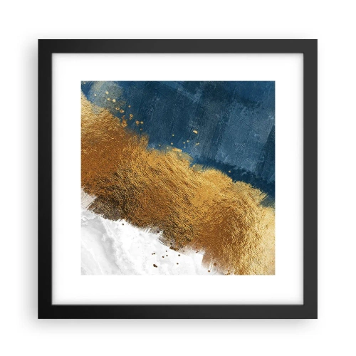 Affiche dans un cadre noir - Poster - Les couleurs de l’été - 30x30 cm