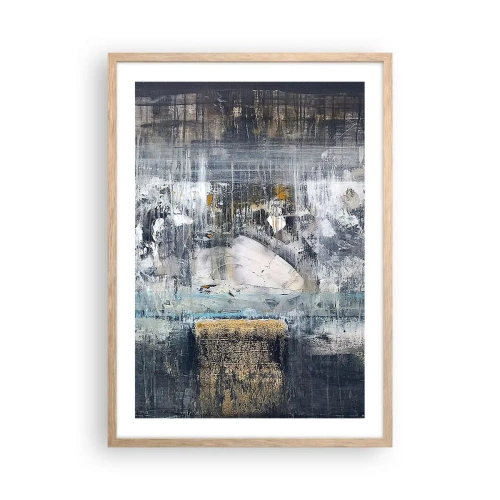 Affiche dans un chêne clair - Poster - Comme sur la glace, comme après décembre - 50x70 cm