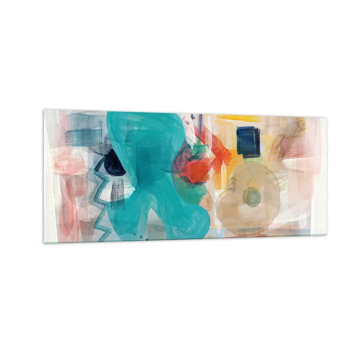Impression sur verre - Image sur verre - Jeu de couleurs - 100x40 cm