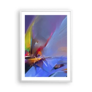 Affiche dans un cadre blanc - Poster - Hélices comme un oiseau - 50x70 cm