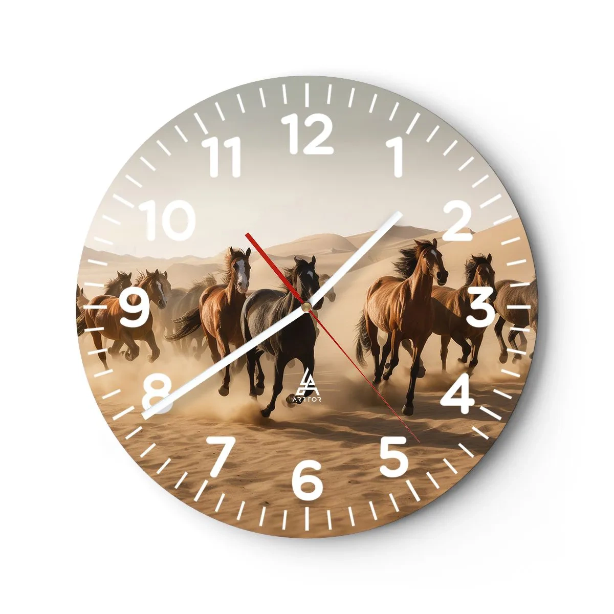 Horloge murale - Pendule murale - Libre comme le vent - 30x30 cm