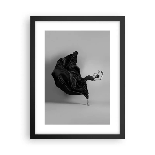Affiche dans un cadre noir - Poster - Musique ailées - 30x40 cm