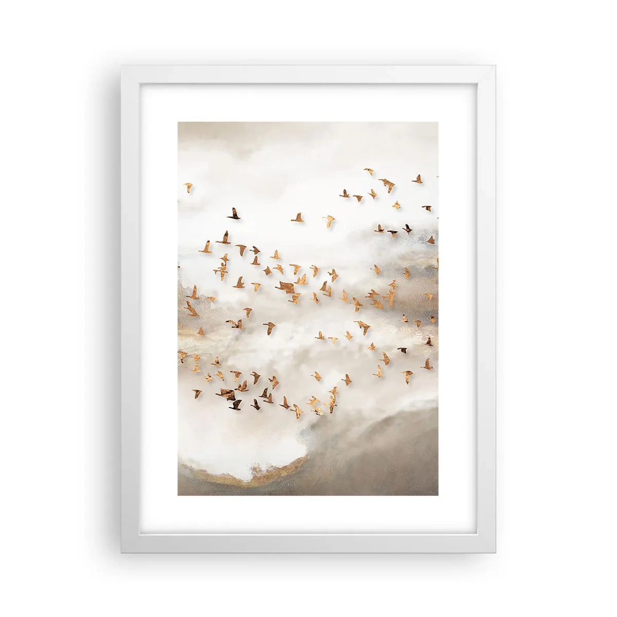 Affiche dans un cadre blanc - Poster - Il est l'heure… - 30x40 cm