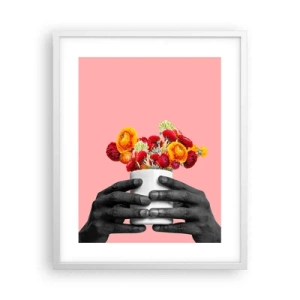 Affiche dans un cadre blanc - Poster - Apothéose de la vie - 40x50 cm