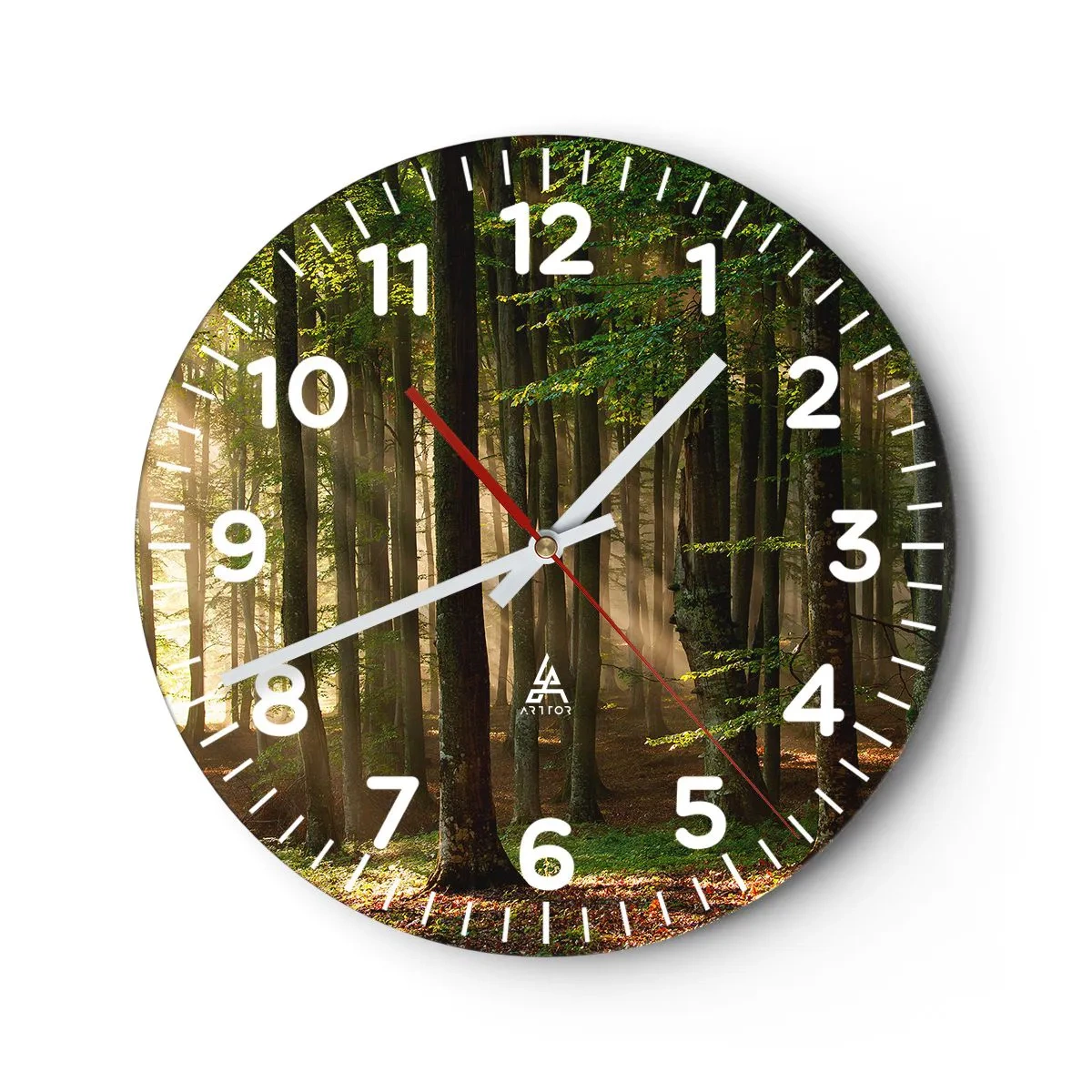 Horloge murale - Pendule murale - Rayon d'un matin de printemps - 40x40 cm