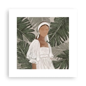 Affiche - Poster - Portrait exotique - 30x30 cm