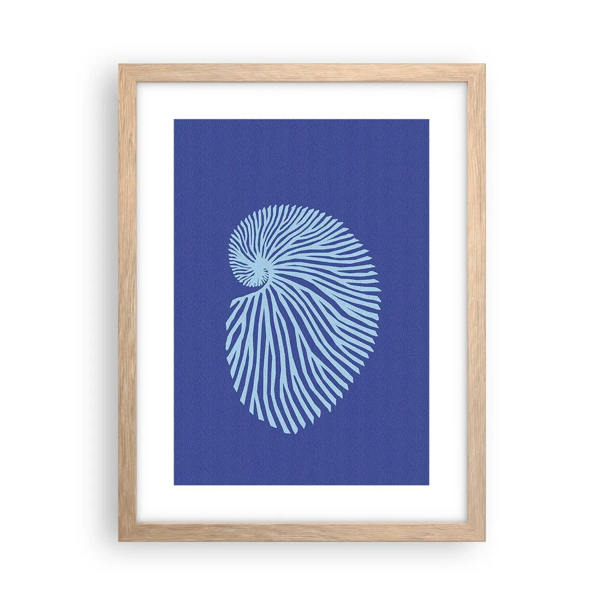 Affiche dans un chêne clair - Poster - La naissance de la coquille - 30x40 cm