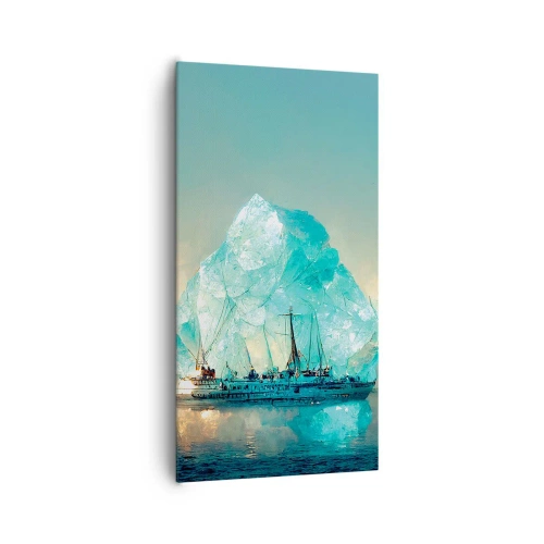 Impression sur toile - Image sur toile - Diamant arctique - 65x120 cm