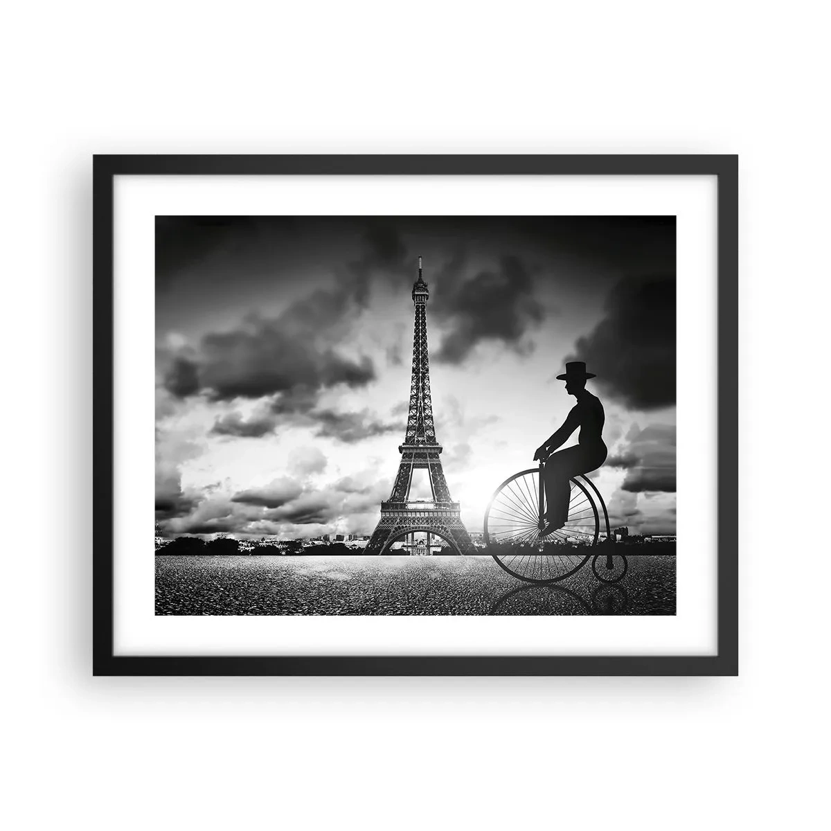 Affiche dans un cadre noir - Poster - Nostalgie de la Belle Epoque - 50x40 cm